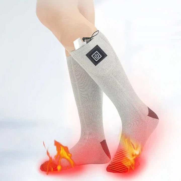 Battery-heated socks with a thermostat control - product photo 1