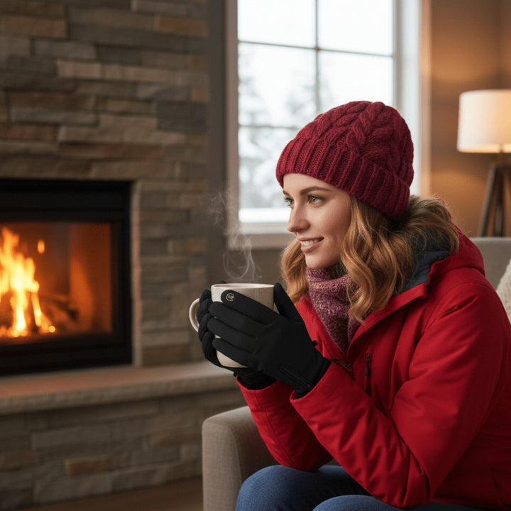 Battery-heated waterproof gloves with touchscreen tips - product photo 4