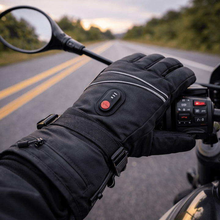 Battery-heated winter gloves with a weatherproof shell - product photo 2