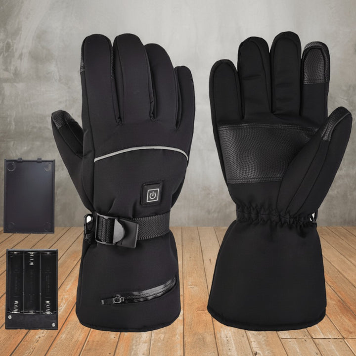 Battery-heated winter gloves with a weatherproof shell - product photo 6