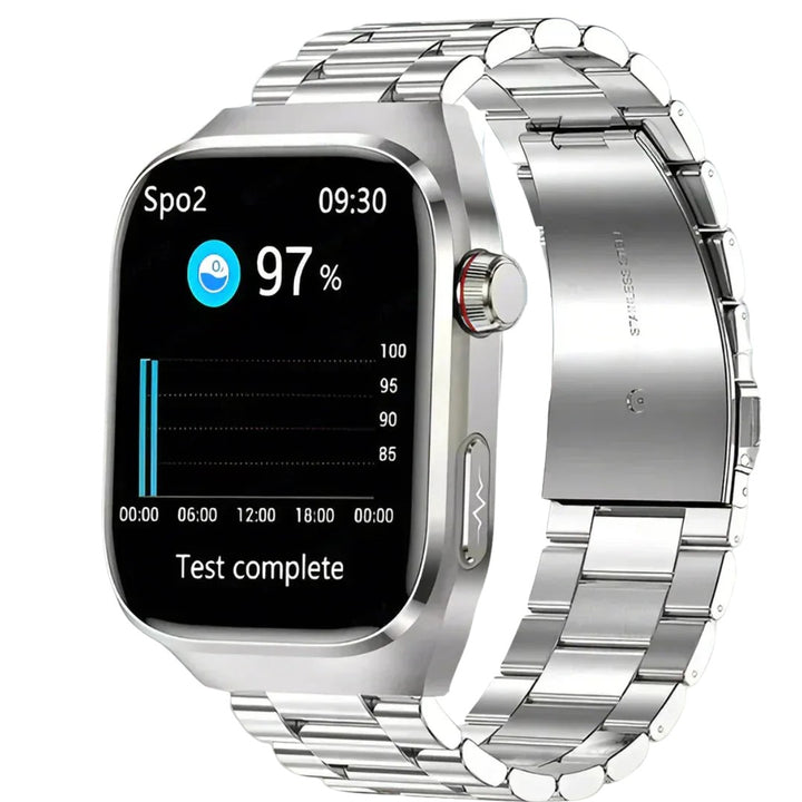 Bluetooth fitness watch with a steel strap - product photo 4