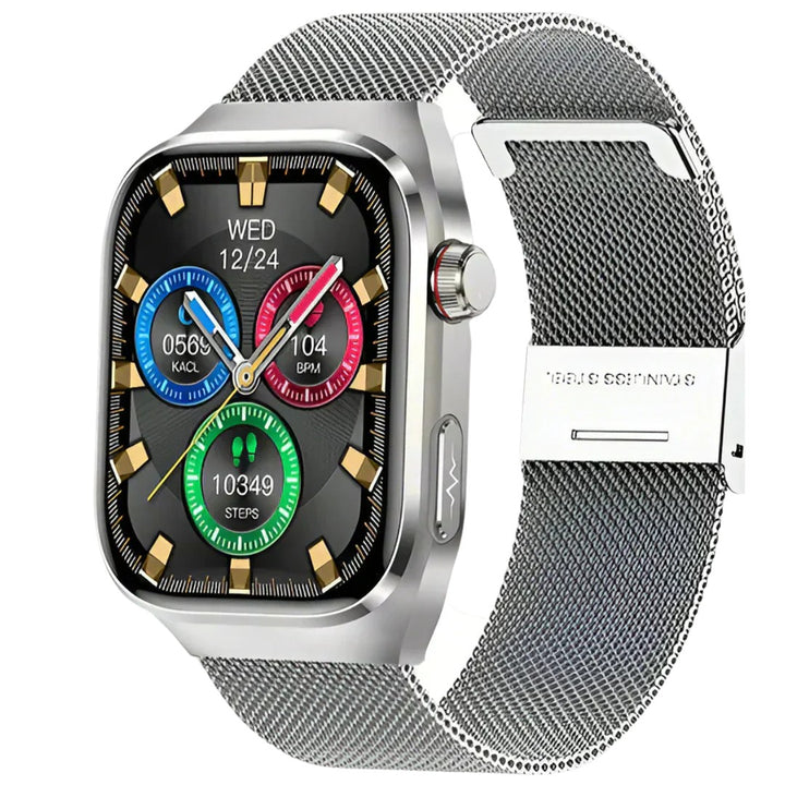 Bluetooth fitness watch with a steel strap - product photo 9