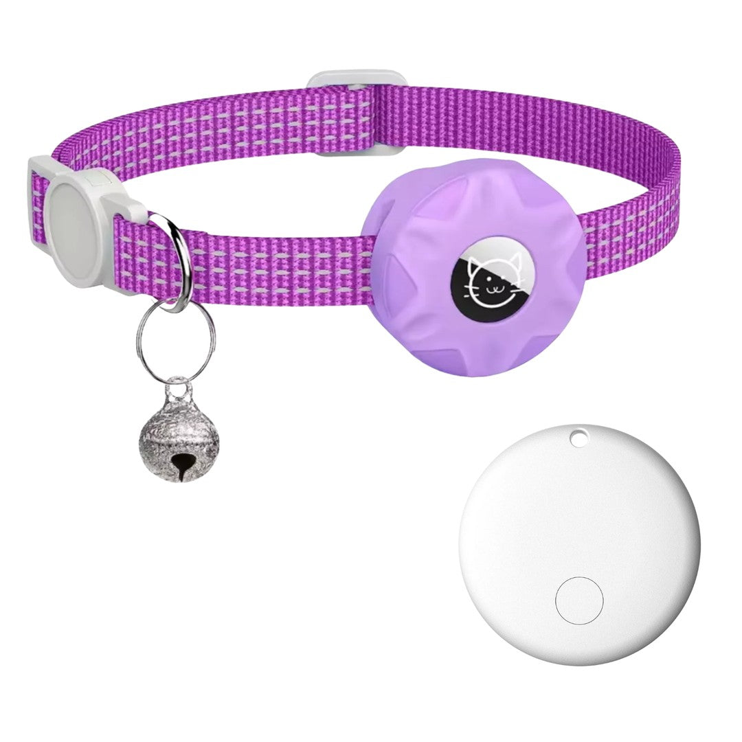 Bluetooth pet tracker on a reflective collar - product photo 15