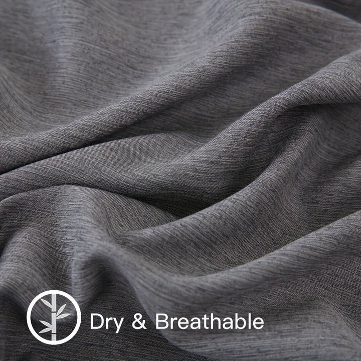 Breathable bamboo-blend fitted sheet on a mattress - product photo 9