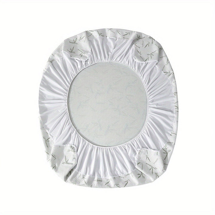 Breathable cooling mattress protector on a bed - product photo 10