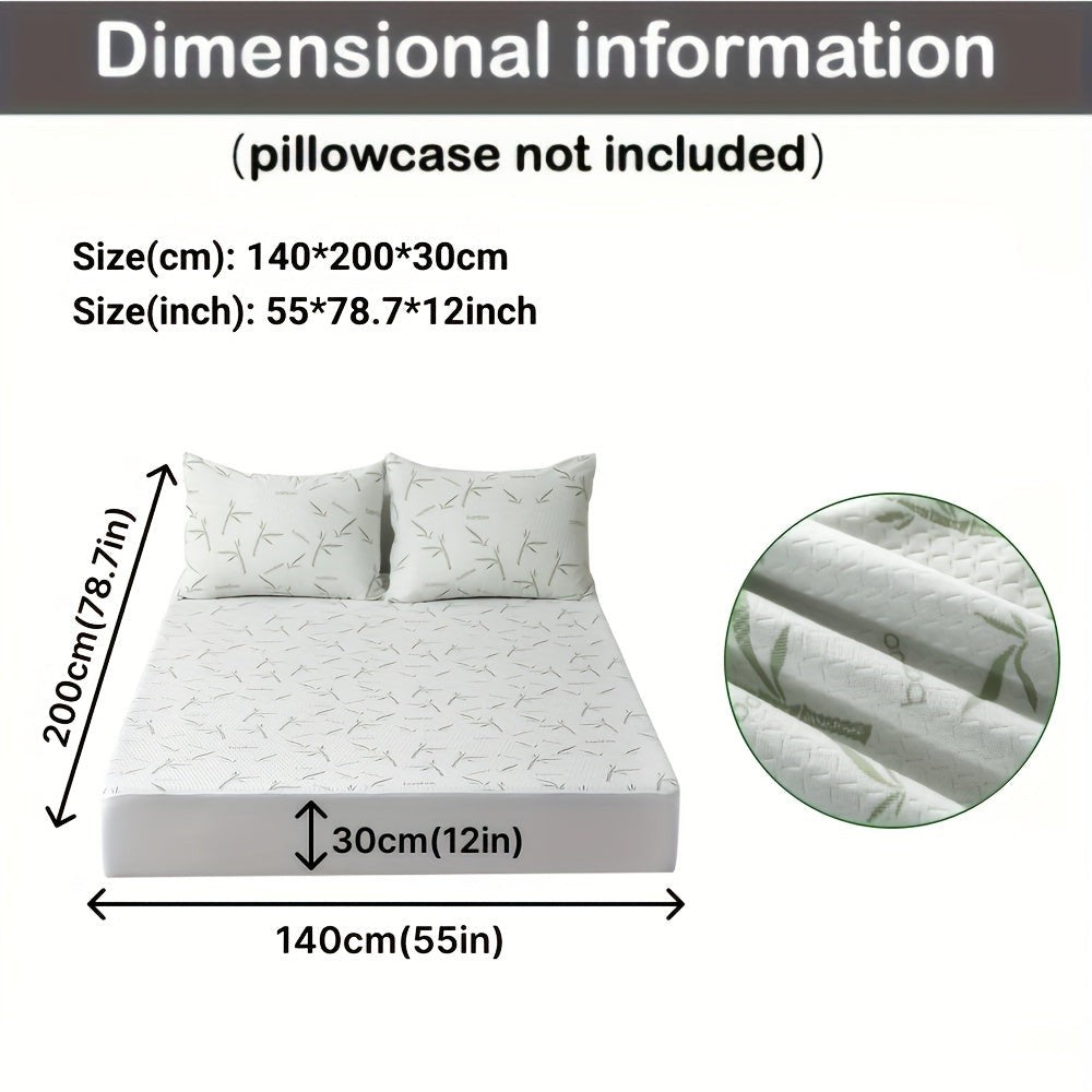 Breathable cooling mattress protector on a bed - product photo 11