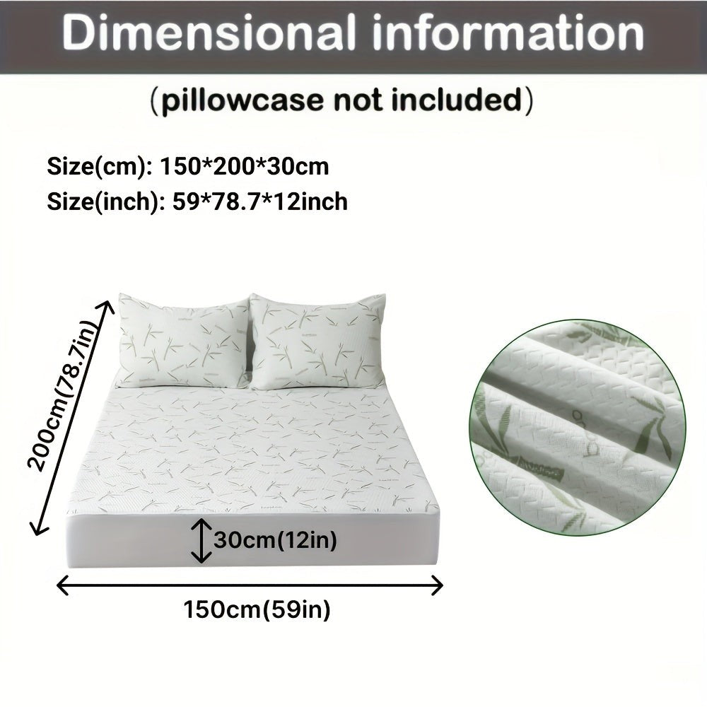 Breathable cooling mattress protector on a bed - product photo 12