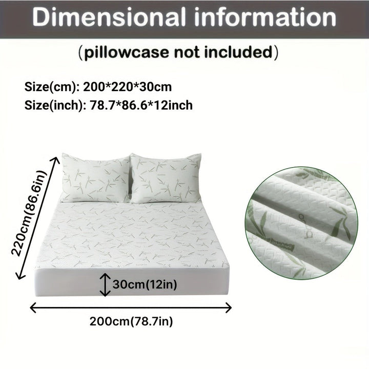 Breathable cooling mattress protector on a bed - product photo 16