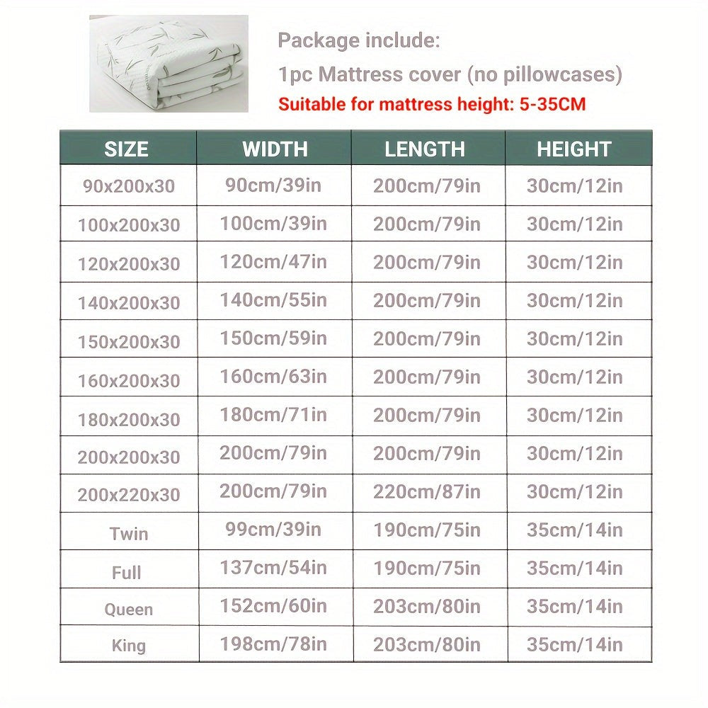 Breathable cooling mattress protector on a bed - product photo 4