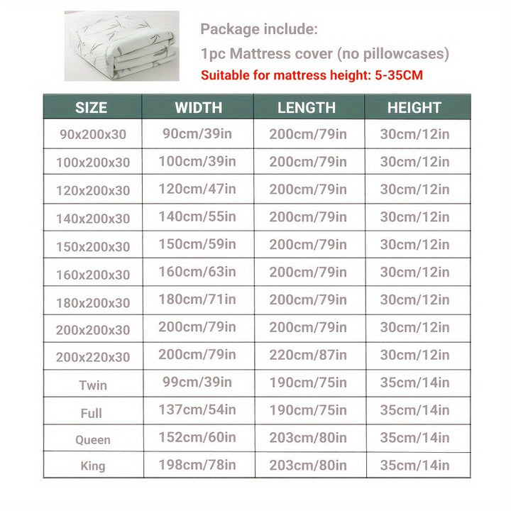 Breathable cooling mattress protector on a bed - product photo 4