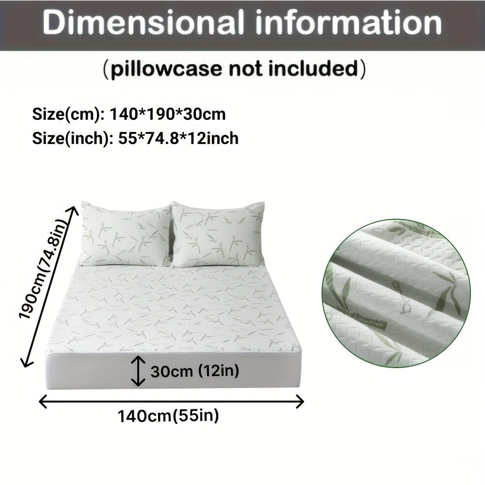 Breathable cooling mattress protector on a bed - product photo 9