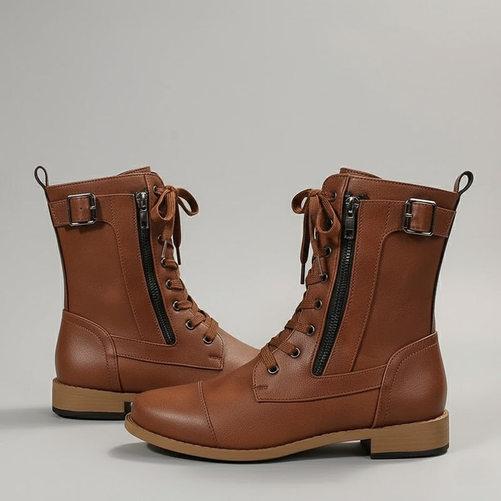 Mila | Orthopedic Side-Zipper Ankle Boots For Women