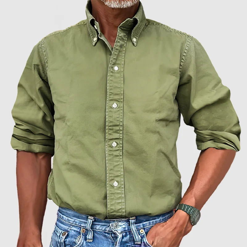 Lucas | Long-Sleeve Men’s Button-Down Collar Shirt