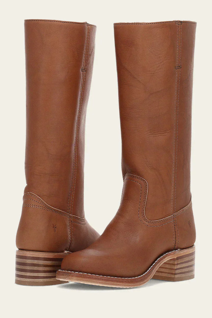 Sienna | Vintage-Inspired Mid-Calf Western Leather Boots for Women