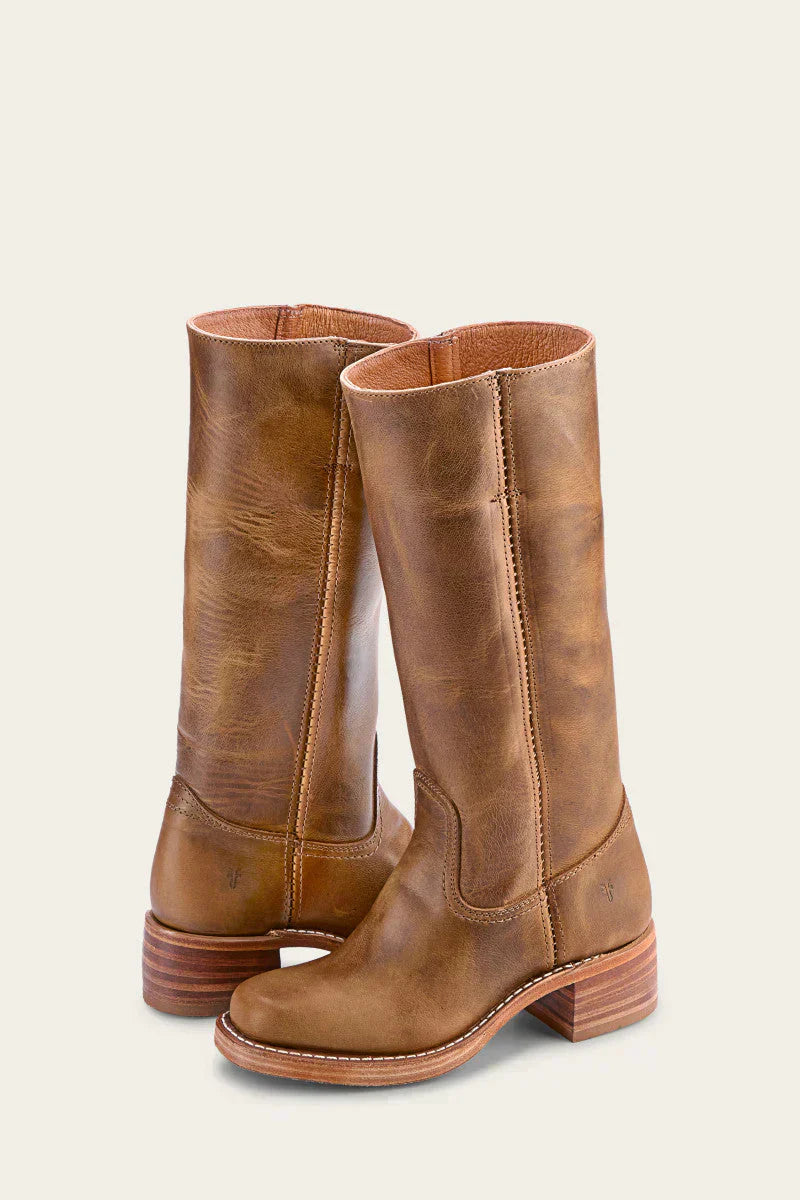 Sienna | Vintage-Inspired Mid-Calf Western Leather Boots for Women