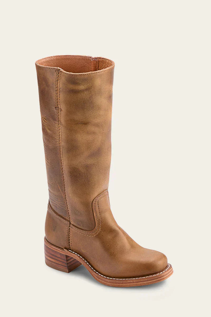 Sienna | Vintage-Inspired Mid-Calf Western Leather Boots for Women