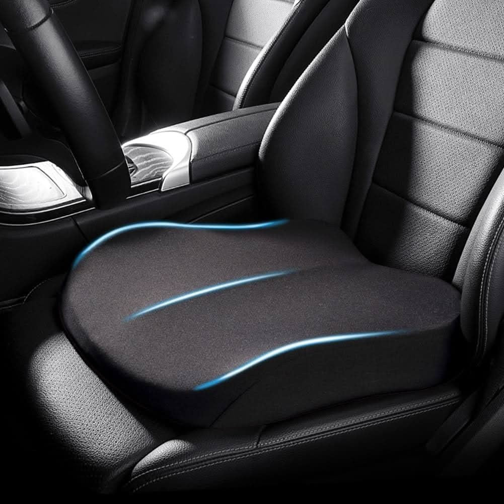Contoured car seat cushion raising the seating position - product photo 1