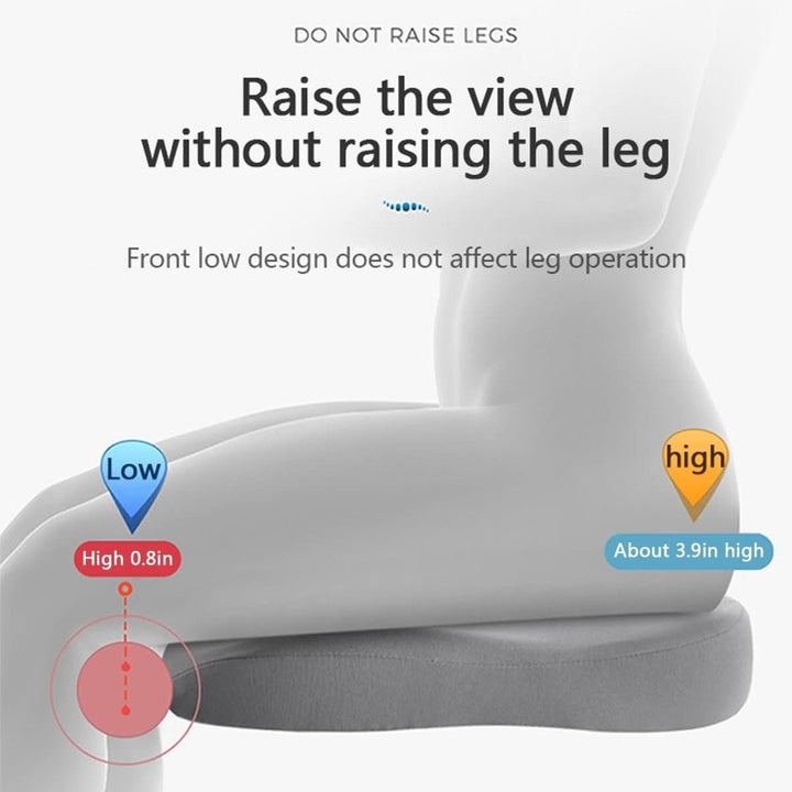 Contoured car seat cushion raising the seating position - product photo 3