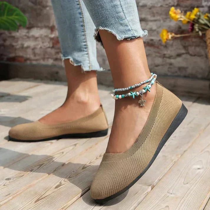 Ella | Women’s Knit Slip-On Ballet Flats
