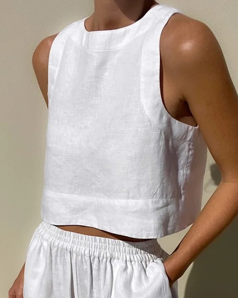 Sienna | Women’s Relaxed Fit Top and Wide-Leg Trousers Set