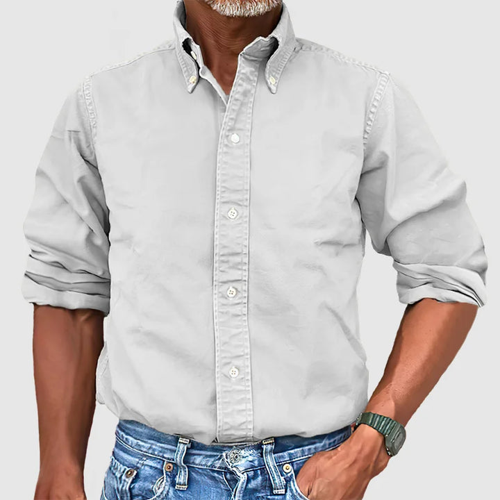 Lucas | Long-Sleeve Men’s Button-Down Collar Shirt