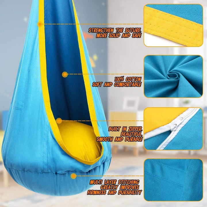 Children's hanging swing chair - product photo 5