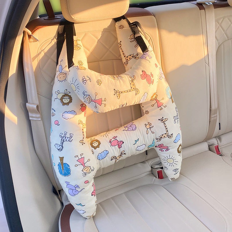 Children's travel neck pillow with head support - product photo 7