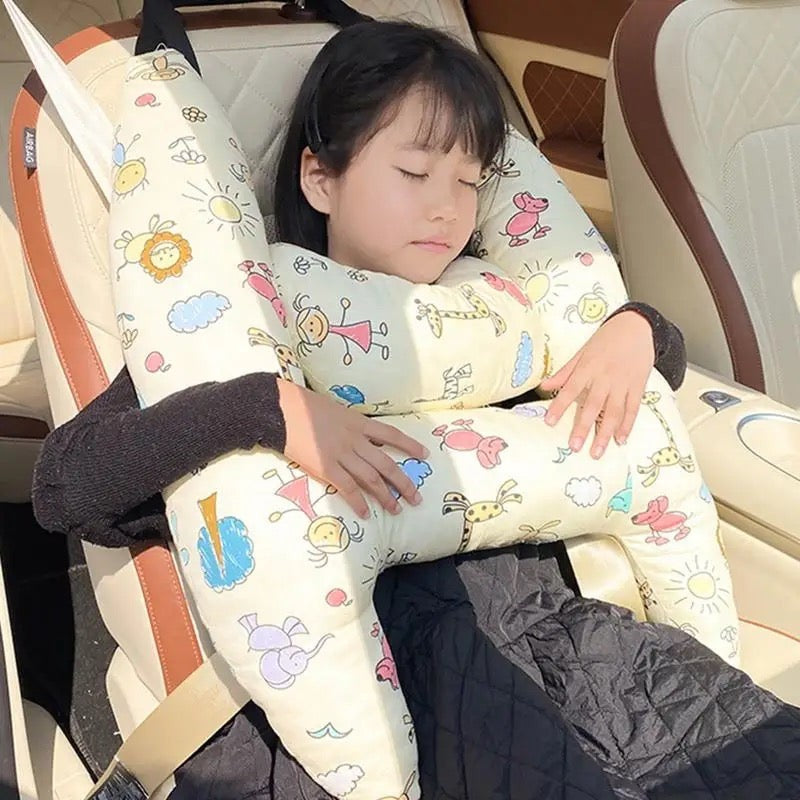 Children's travel neck pillow with head support - product photo 1
