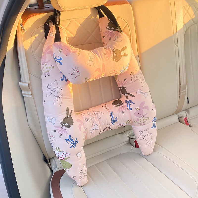 Children's travel neck pillow with head support - product photo 6