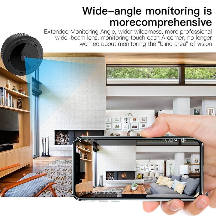 Compact 1080p wifi camera with night vision - product photo 2