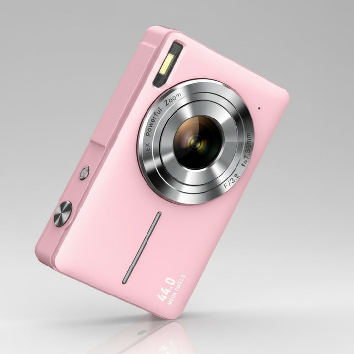Compact digital camera with a vintage-style body - product photo 11