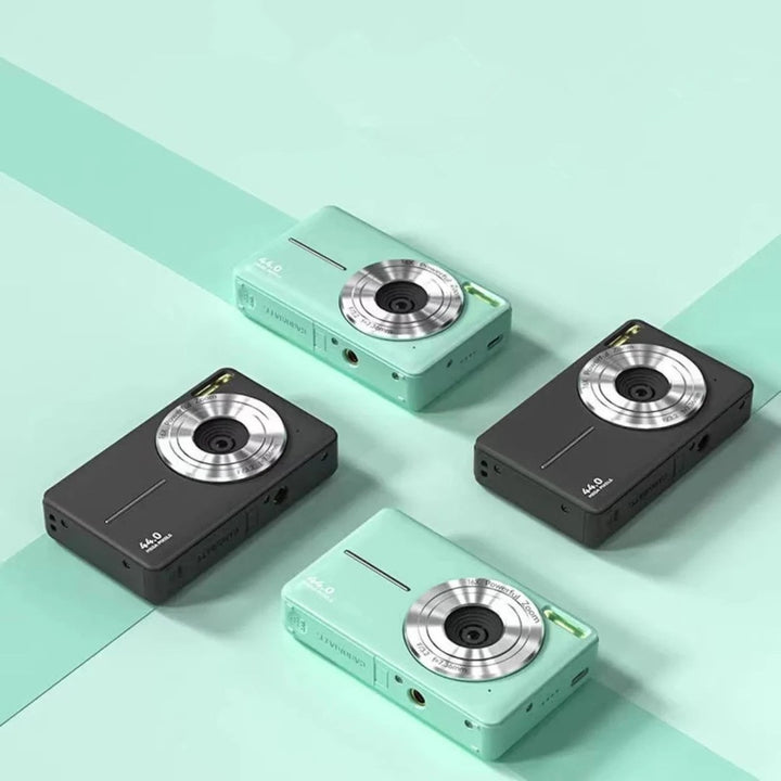 Compact digital camera with a vintage-style body - product photo 3