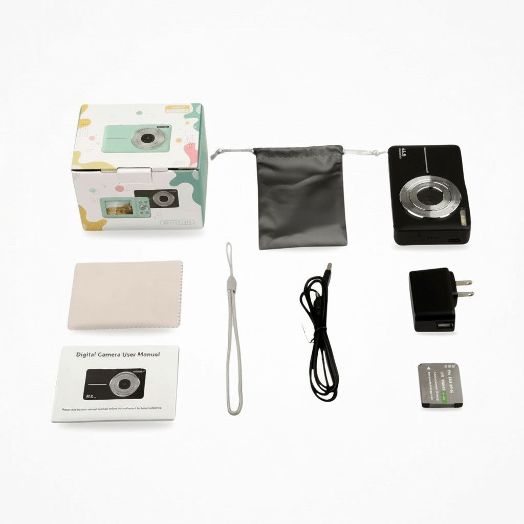 Compact digital camera with a vintage-style body - product photo 5
