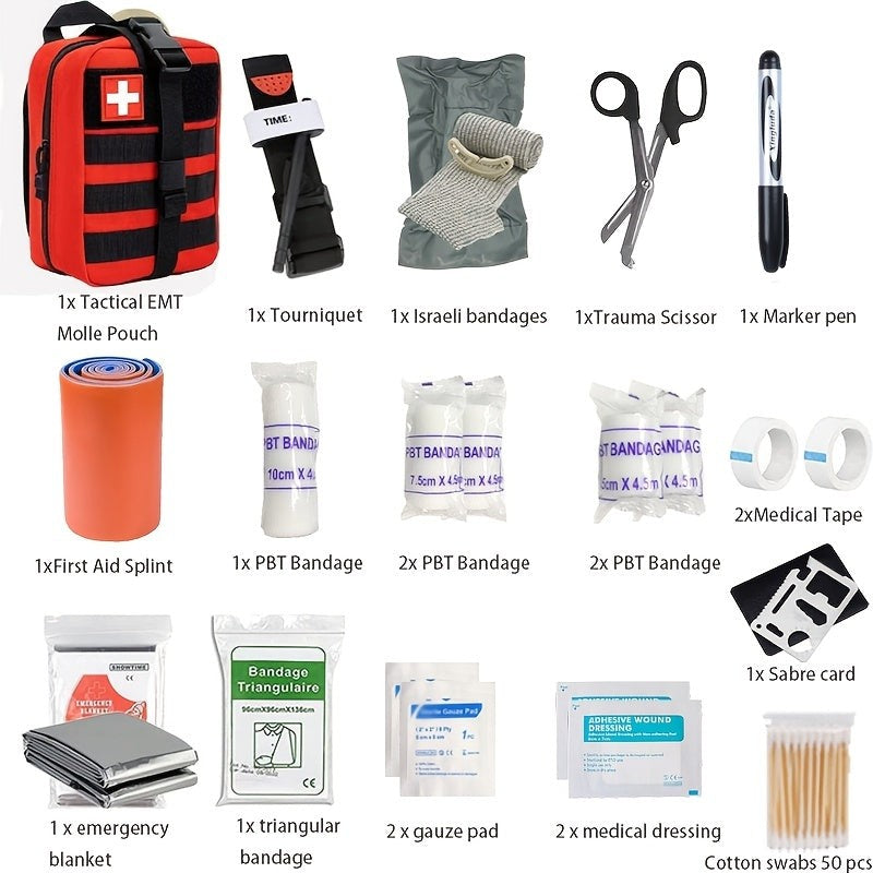 First aid kit with a tourniquet in an open carry bag - product photo 4