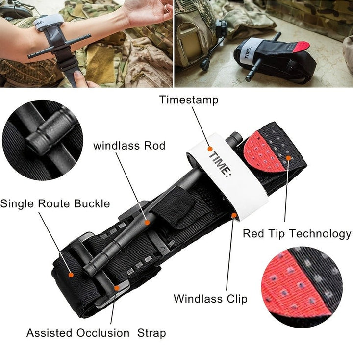 First aid kit with a tourniquet in an open carry bag - product photo 7