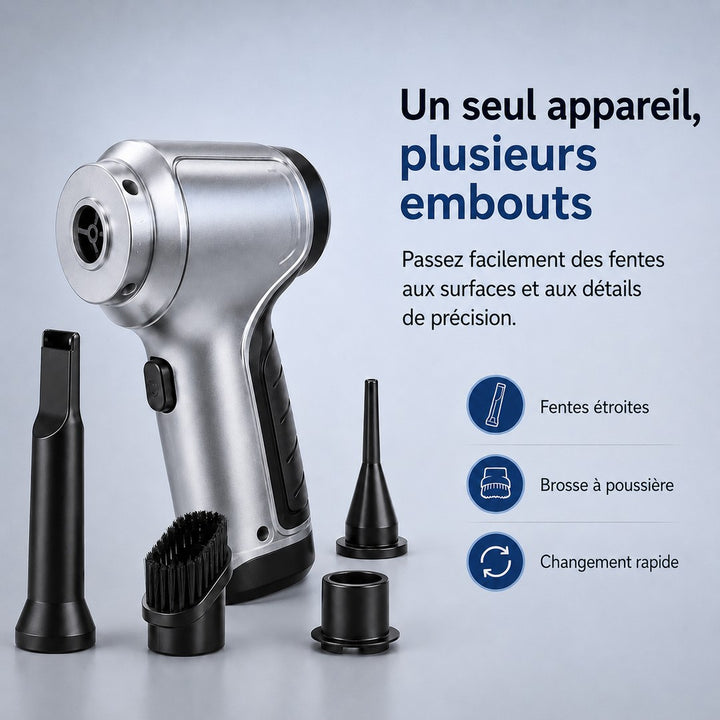 Cordless car vacuum cleaning a seat - product photo 4