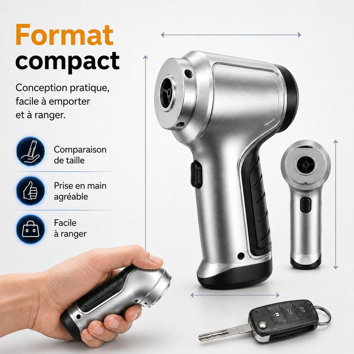 Cordless car vacuum cleaning a seat - product photo 7
