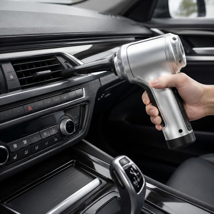 Cordless car vacuum cleaning a seat - product photo 9