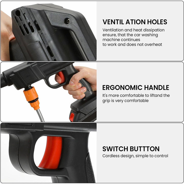 Cordless pressure washer with an adjustable nozzle - product photo 5