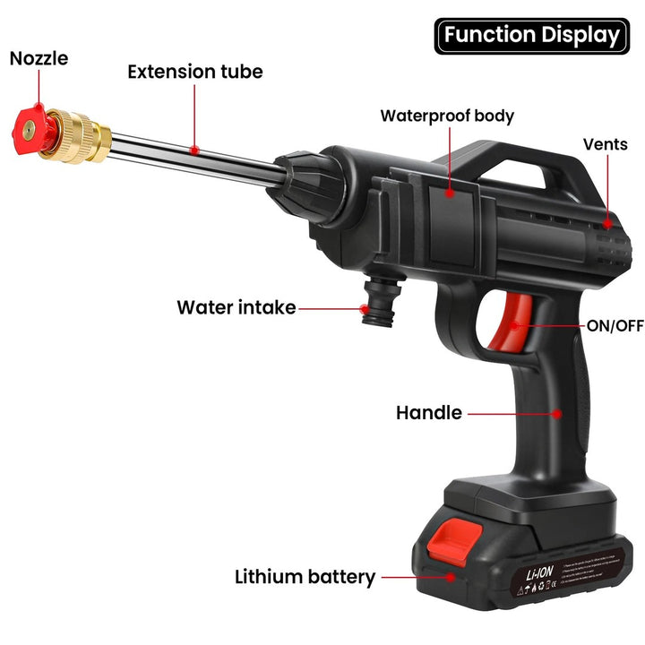 Cordless pressure washer with an adjustable nozzle - product photo 7