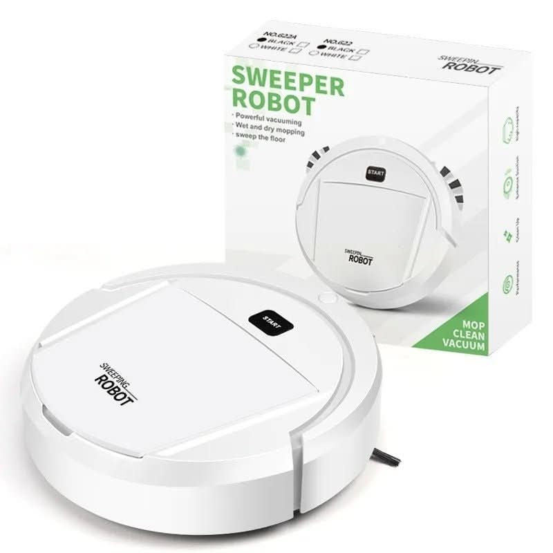 Cordless robot vacuum cleaning a hard floor - product photo 2