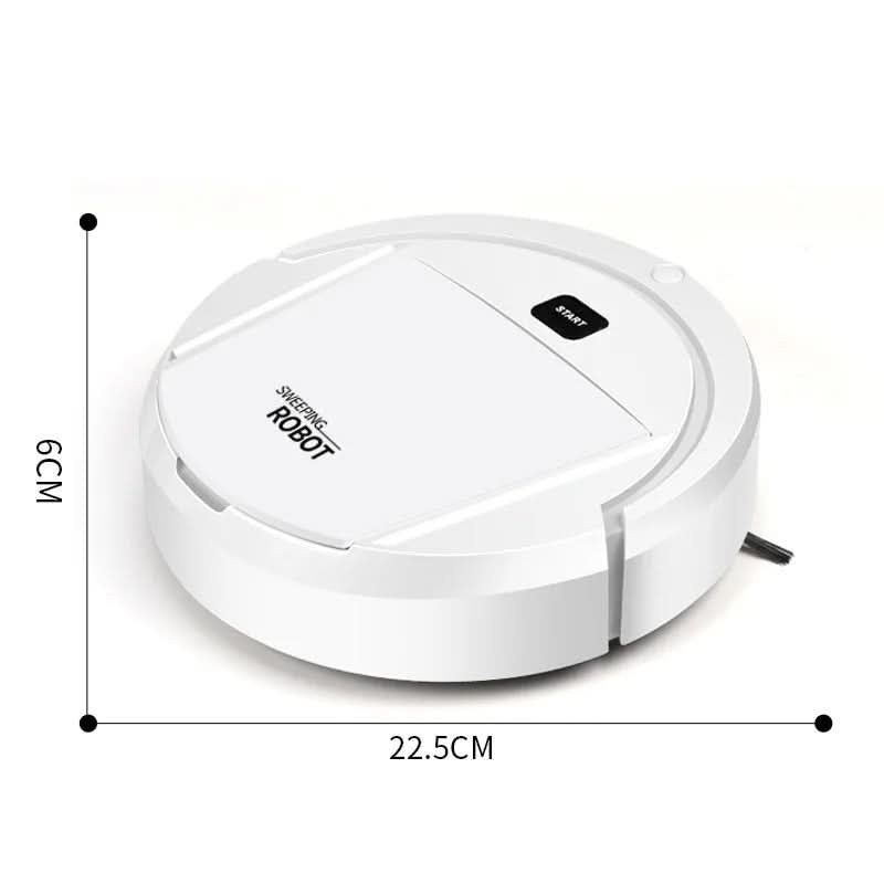 Cordless robot vacuum cleaning a hard floor - product photo 5
