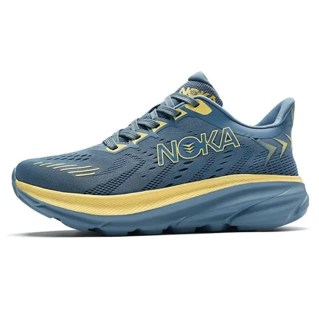 Cushioned running shoes with a spring-loaded sole - product photo 1