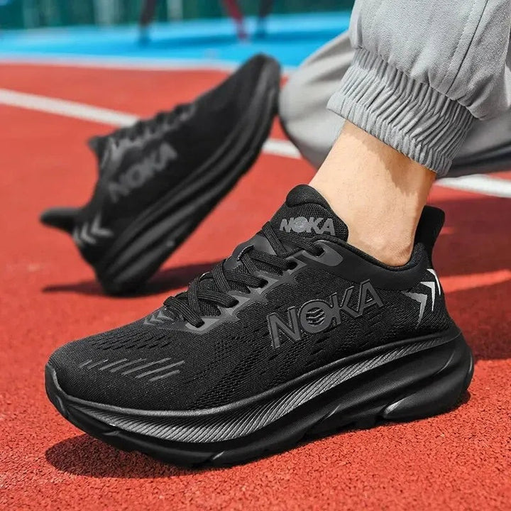 Cushioned running shoes with a spring-loaded sole - product photo 4