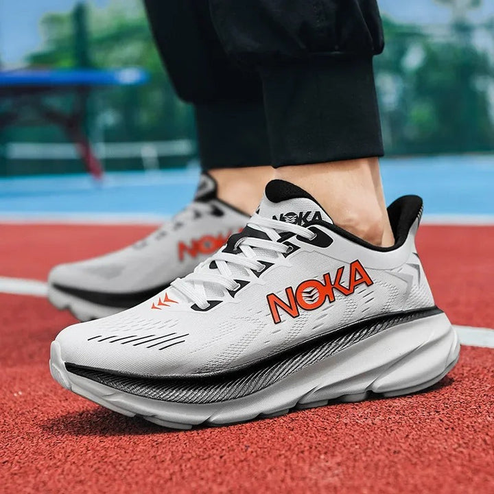 Cushioned running shoes with a spring-loaded sole - product photo 5