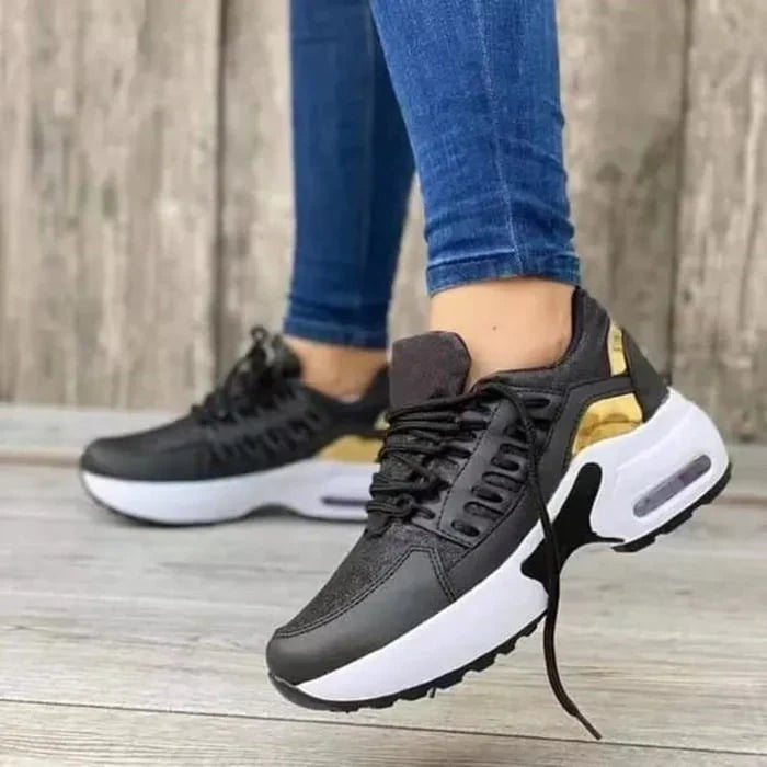 Cushioned women's sneakers with a supportive sole - product photo 5