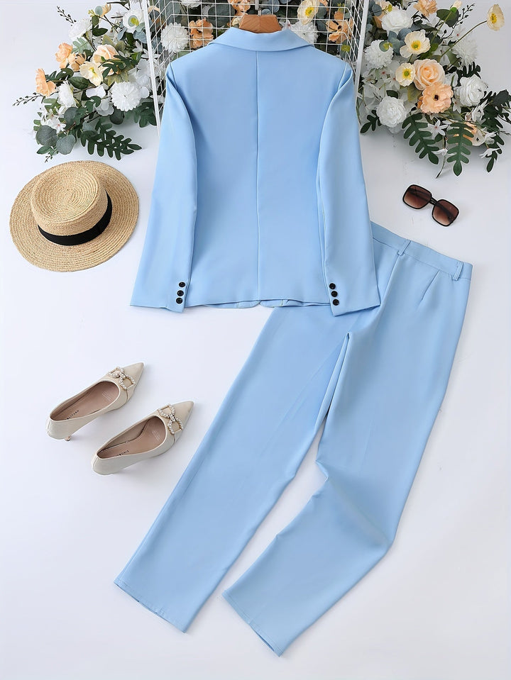 Elise | Tailored Two-Piece Blazer And Trousers Set For Women