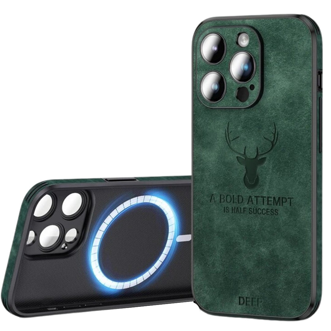 Deerskin leather iPhone case - product photo 1