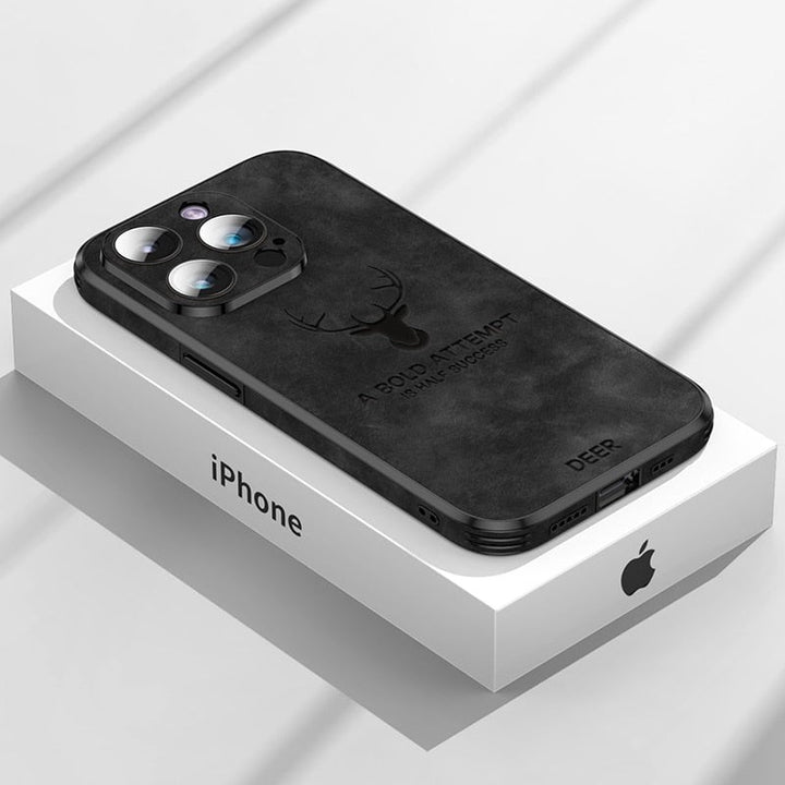 Deerskin leather iPhone case - product photo 10