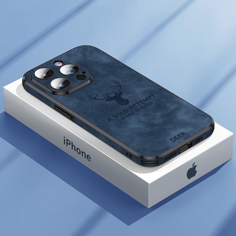 Deerskin leather iPhone case - product photo 12